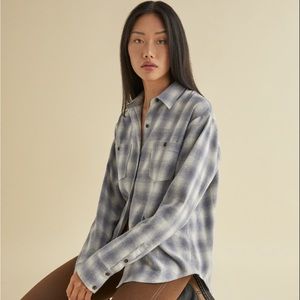 Reformation Harper Relaxed Flannel (Size XS)